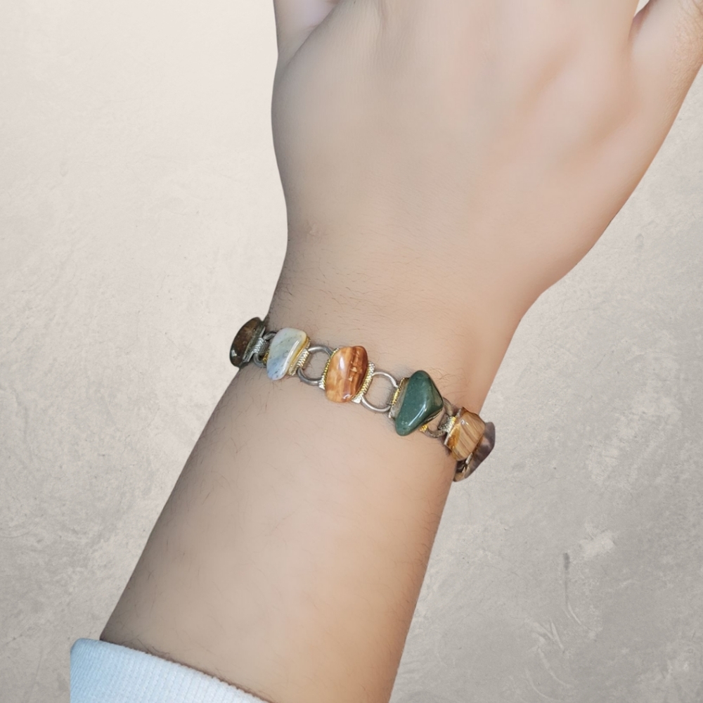 Tumbled gemstone Bracelet